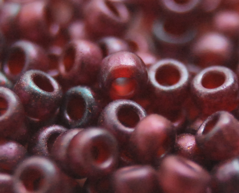 11-313SF Semi Frosted Cranberry Gold Luster