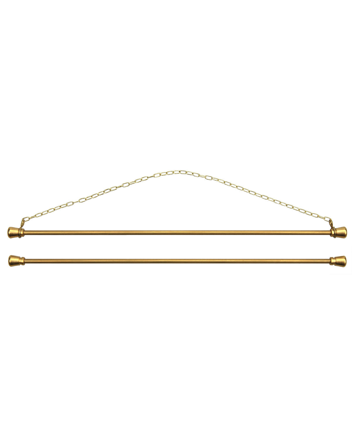 Mässingsbeslag med kedja - 46 cm