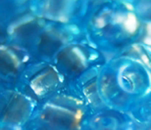 11-376 Sparkling Grey Lined Aqua Luster