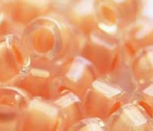 DB-0067 Light Peach Lined Crystal Luster