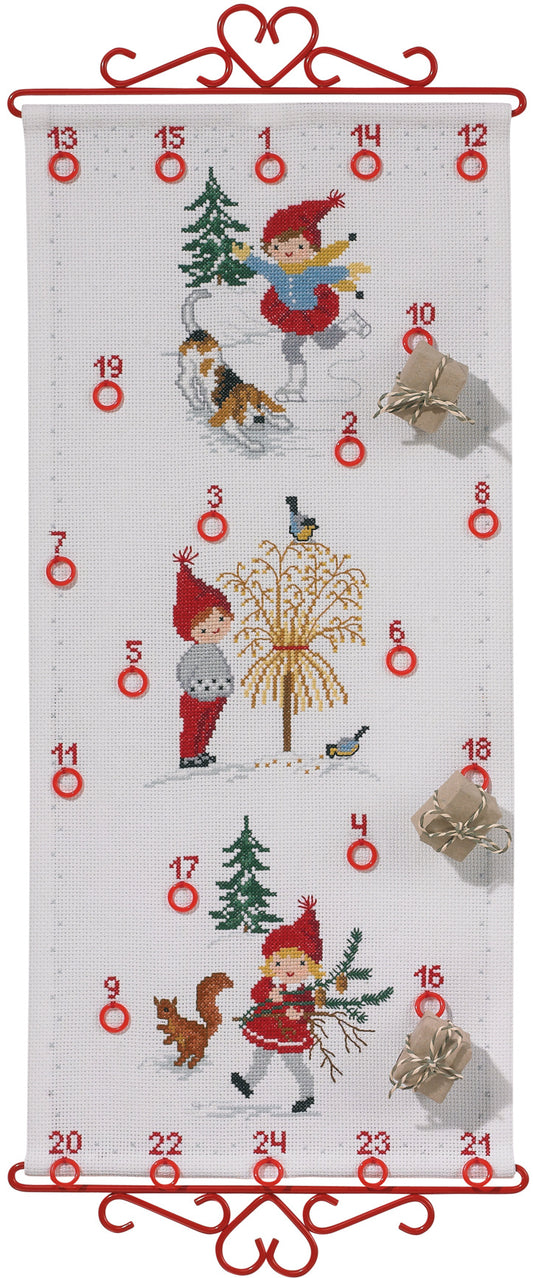 Jultomte med djur (kalender)