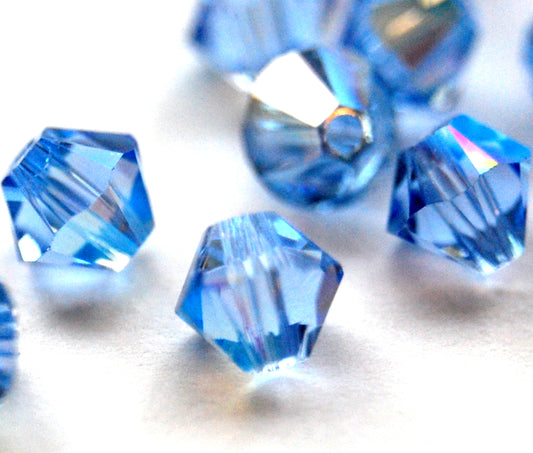 Light Sapphire Shimmer - 3 mm OBS! 10 stycken