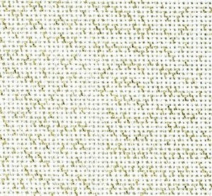 Bellana 8 tr/cm Gold Flecked White, 20 count, 50 x 70 cm